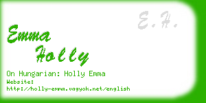 emma holly business card